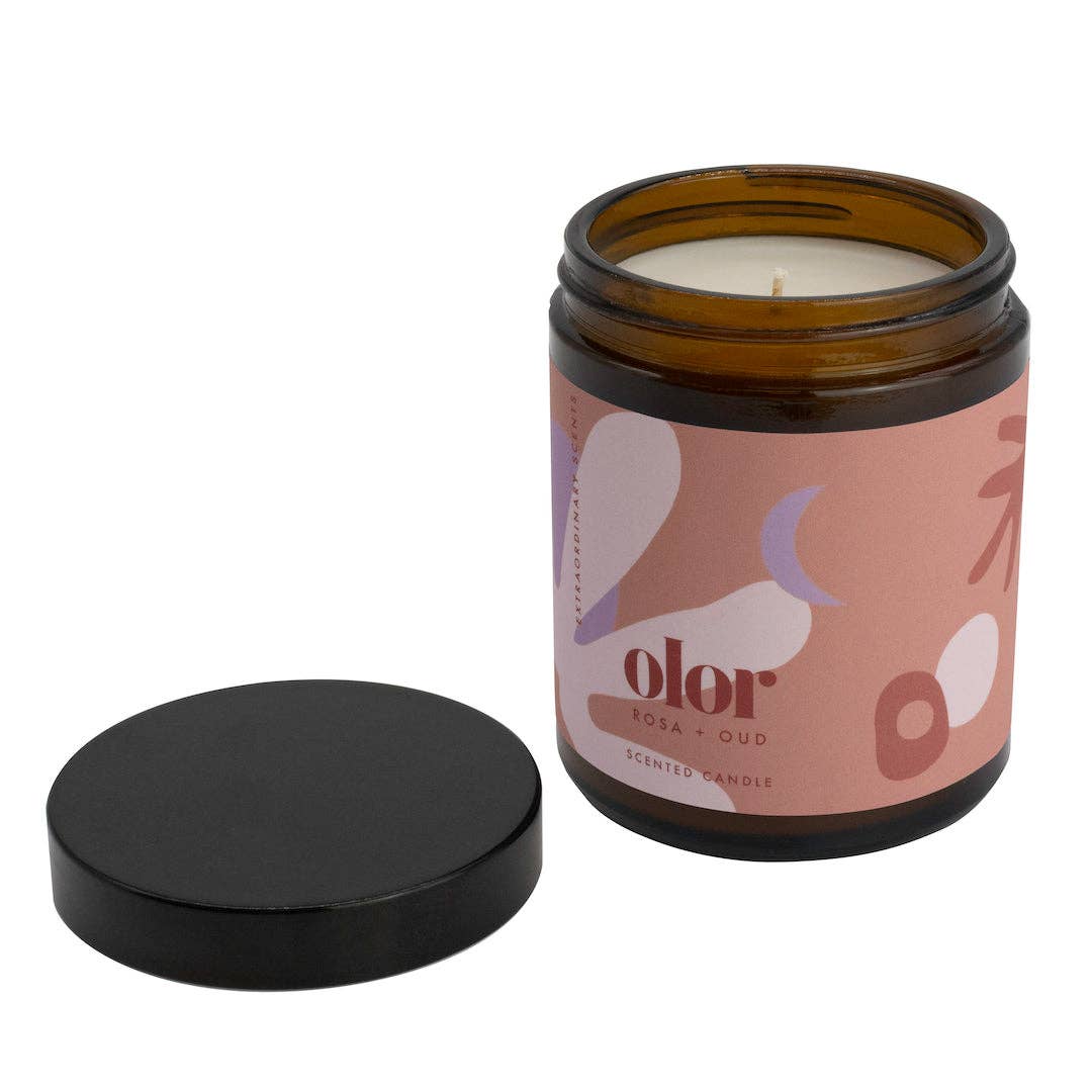 Olor | Jar Candle | Rosa + Oud