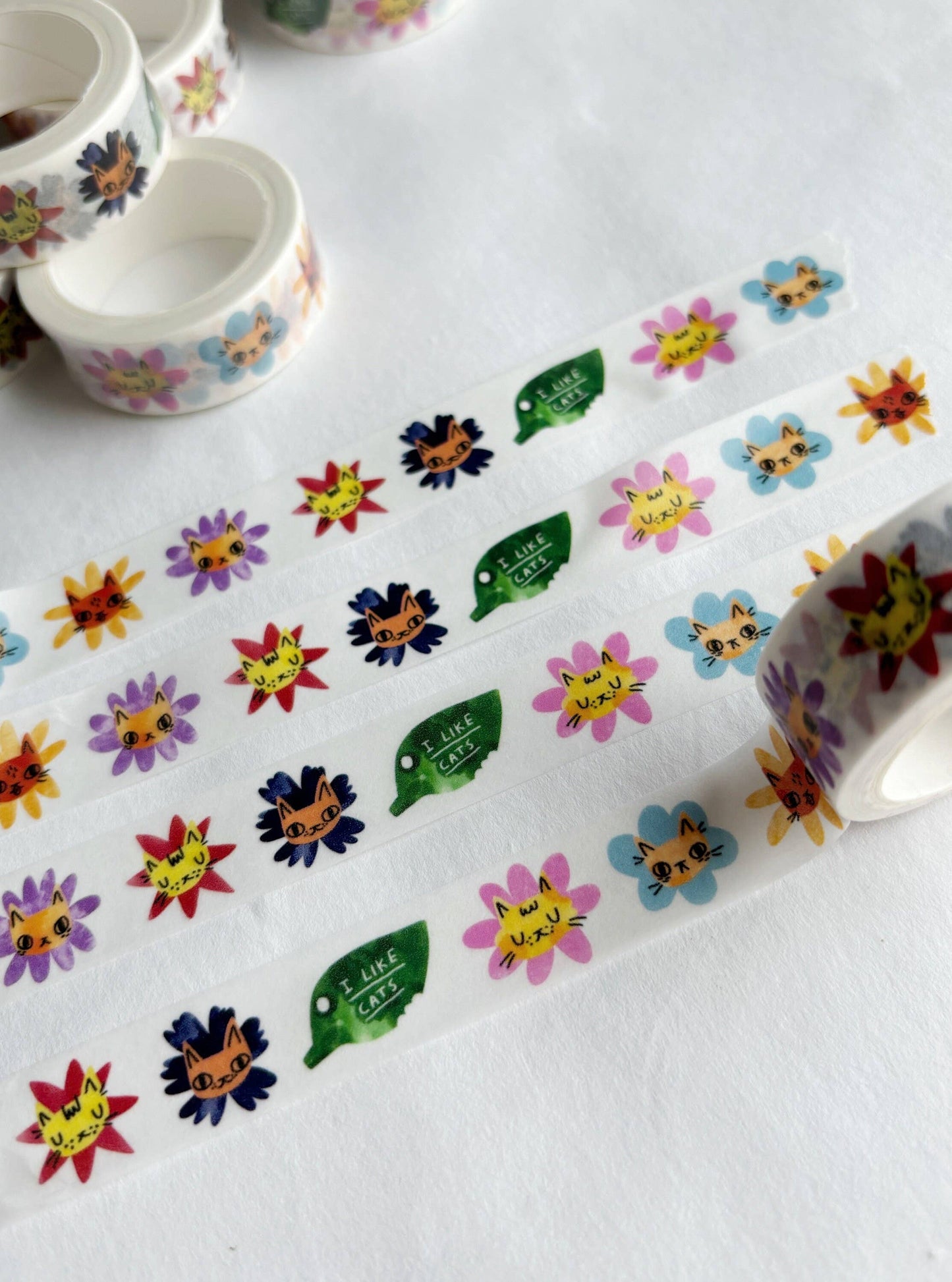 I Like Cats | Washi Tape | Flower Cats