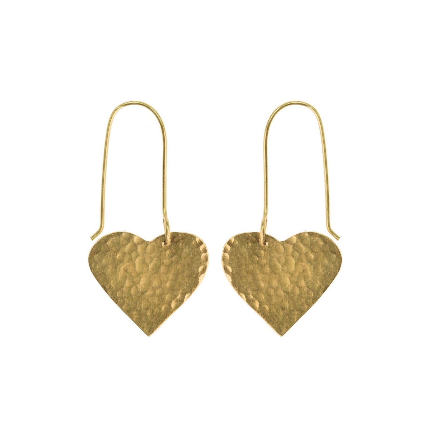 Just Trade | Hammered Heart Earrings