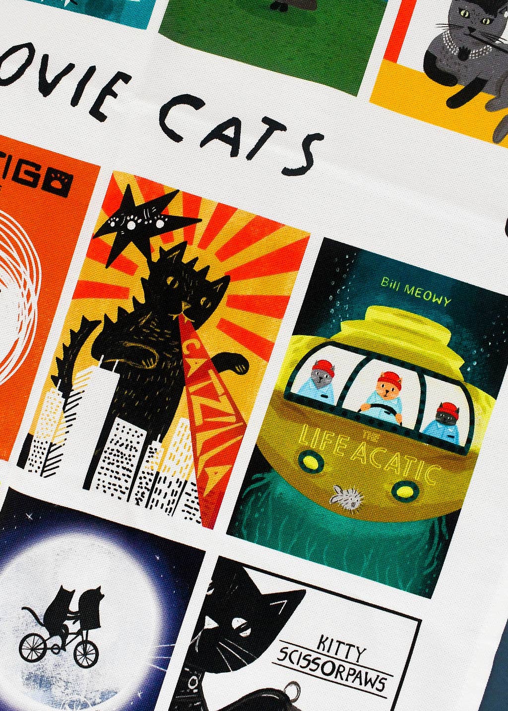 Niaski | Tea Towel | Movie Cats