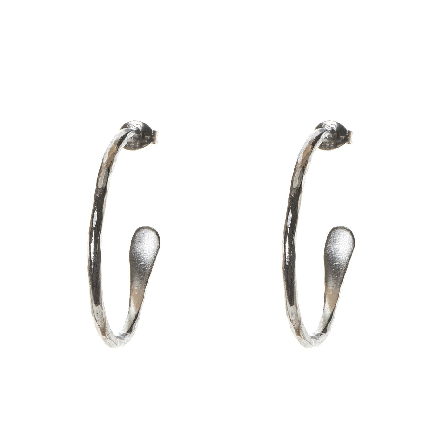Just Trade | Plated Essentials Medium Hoops Silver