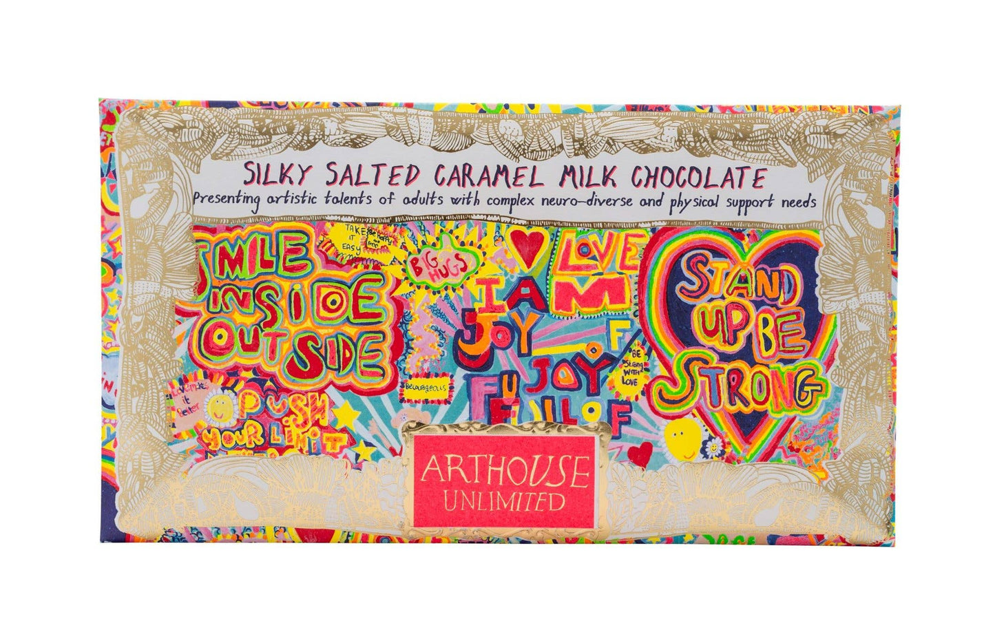 ARTHOUSE Unlimited | Full of Joy, Silky Milk Salted Caramel Chocolate Bar