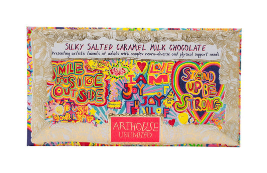 ARTHOUSE Unlimited | Full of Joy, Silky Milk Salted Caramel Chocolate Bar