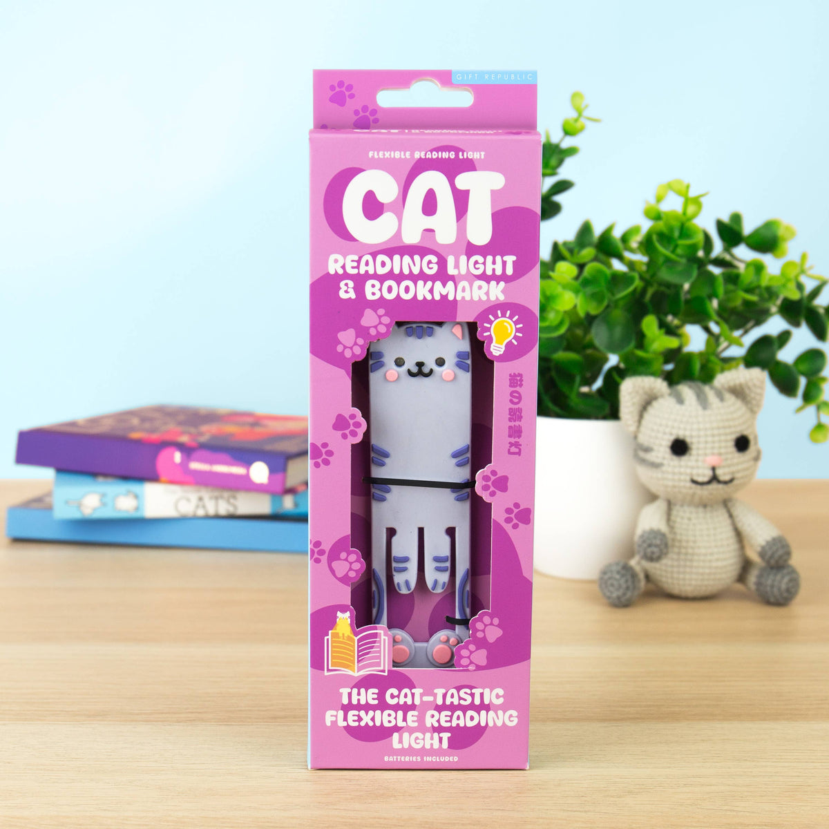 Gift Republic | Cat Reading Light & Bookmark