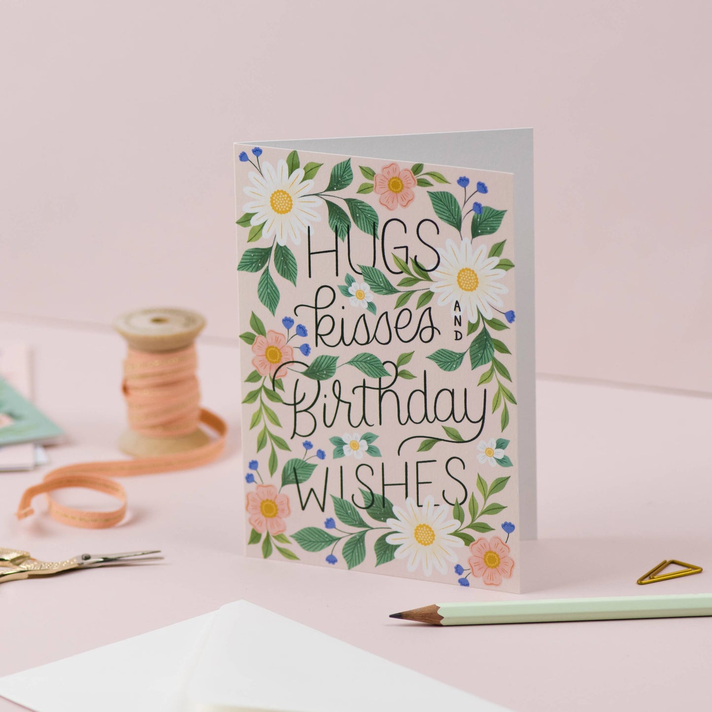 Greetings Card | Hugs, Kisses and Birthday Wishes