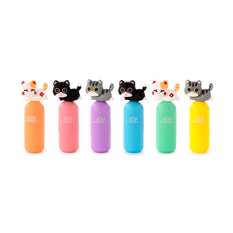Highlighter Pen, Cat Topper, Various,Puckator, in Store Only