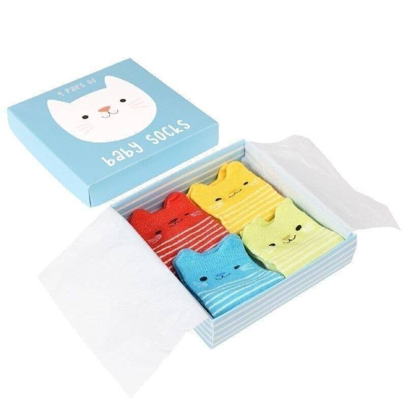 Rex | Set of 4 Baby Socks | Kitten