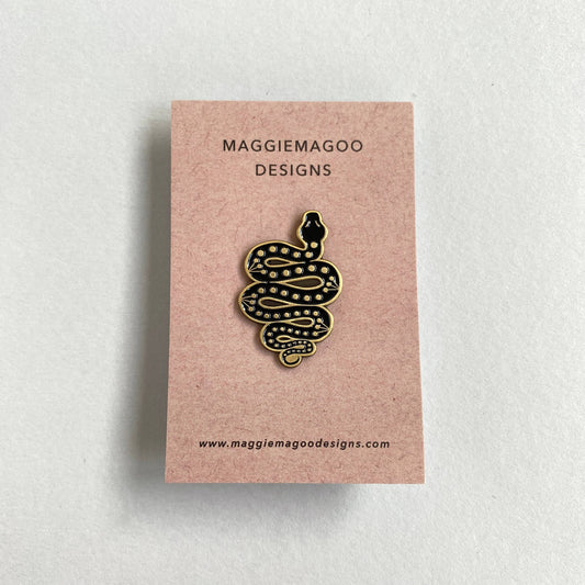 Maggie Magoo  | Enamel Pin Badge | Snake