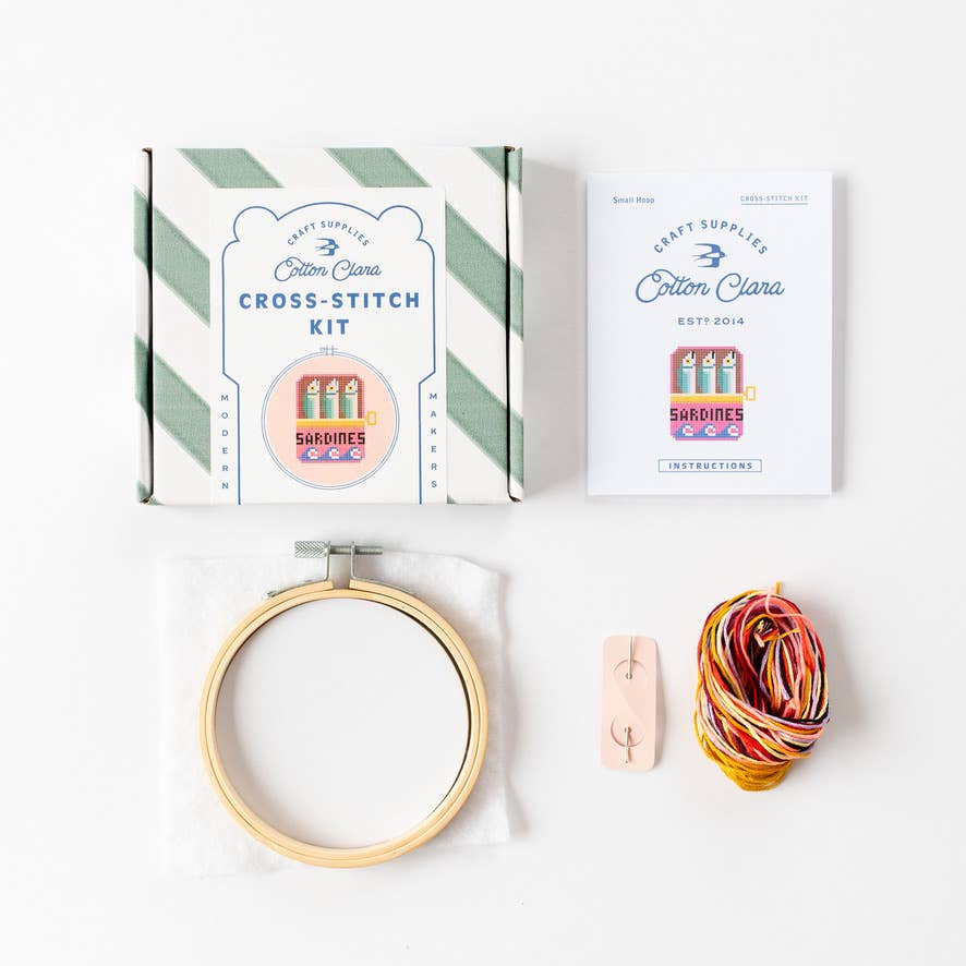 Cotton Clara | Sardines | Cross Stitch Kit
