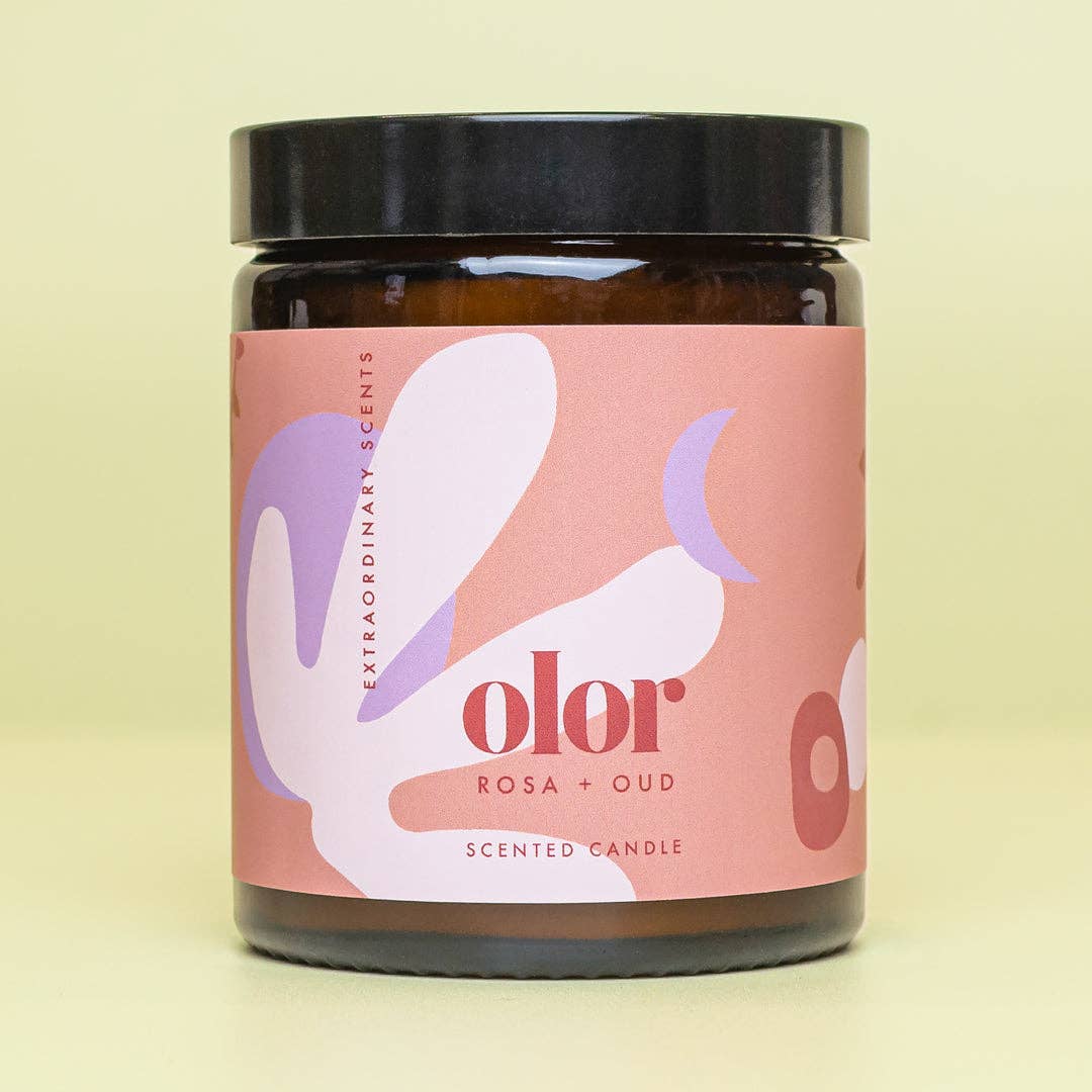 Olor | Jar Candle | Rosa + Oud