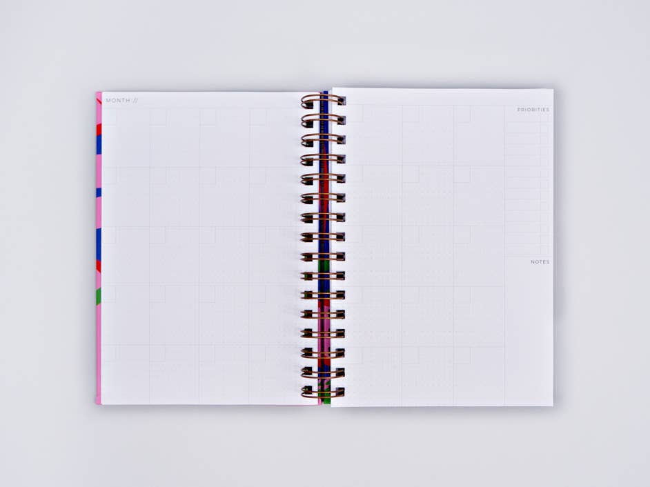 The Completist | Hard Cover Undated Weekly Planner | Capri
