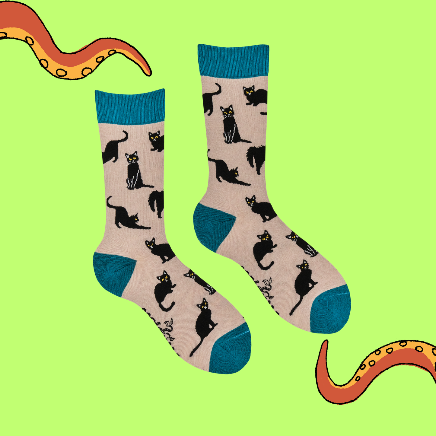 Socktopus | Bamboo Socks | Black Cats | S UK 4-8