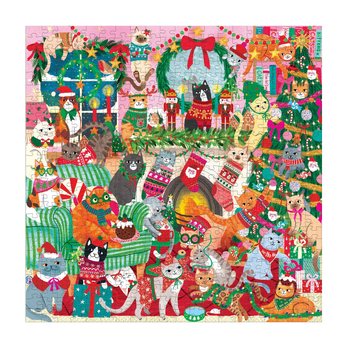 Jigsaw | 500 Piece Family Puzzle | Merry Catmas!