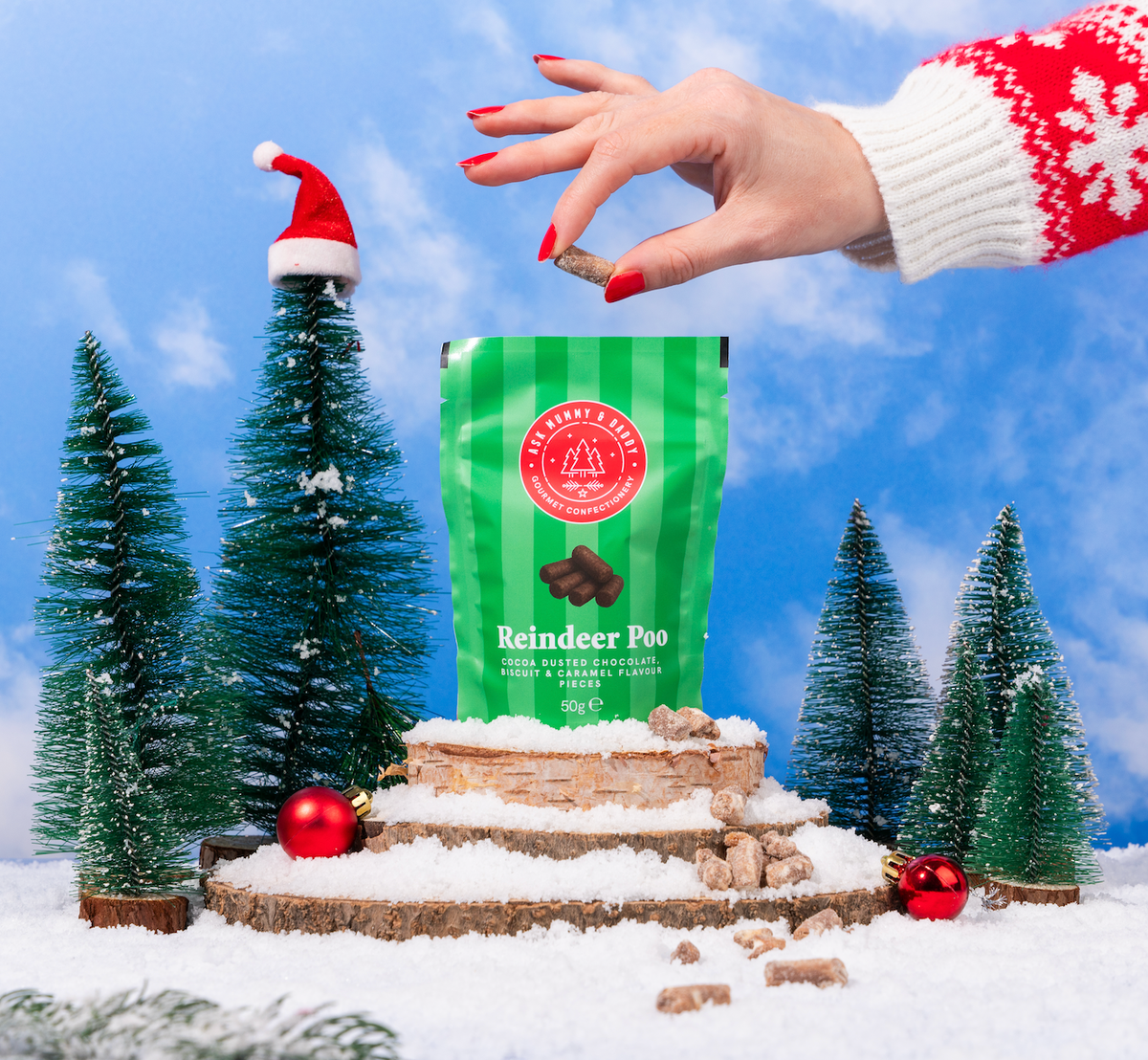 Ask Mummy & Daddy | Reindeer Poo | Salted Caramel Chocolate Nibbles