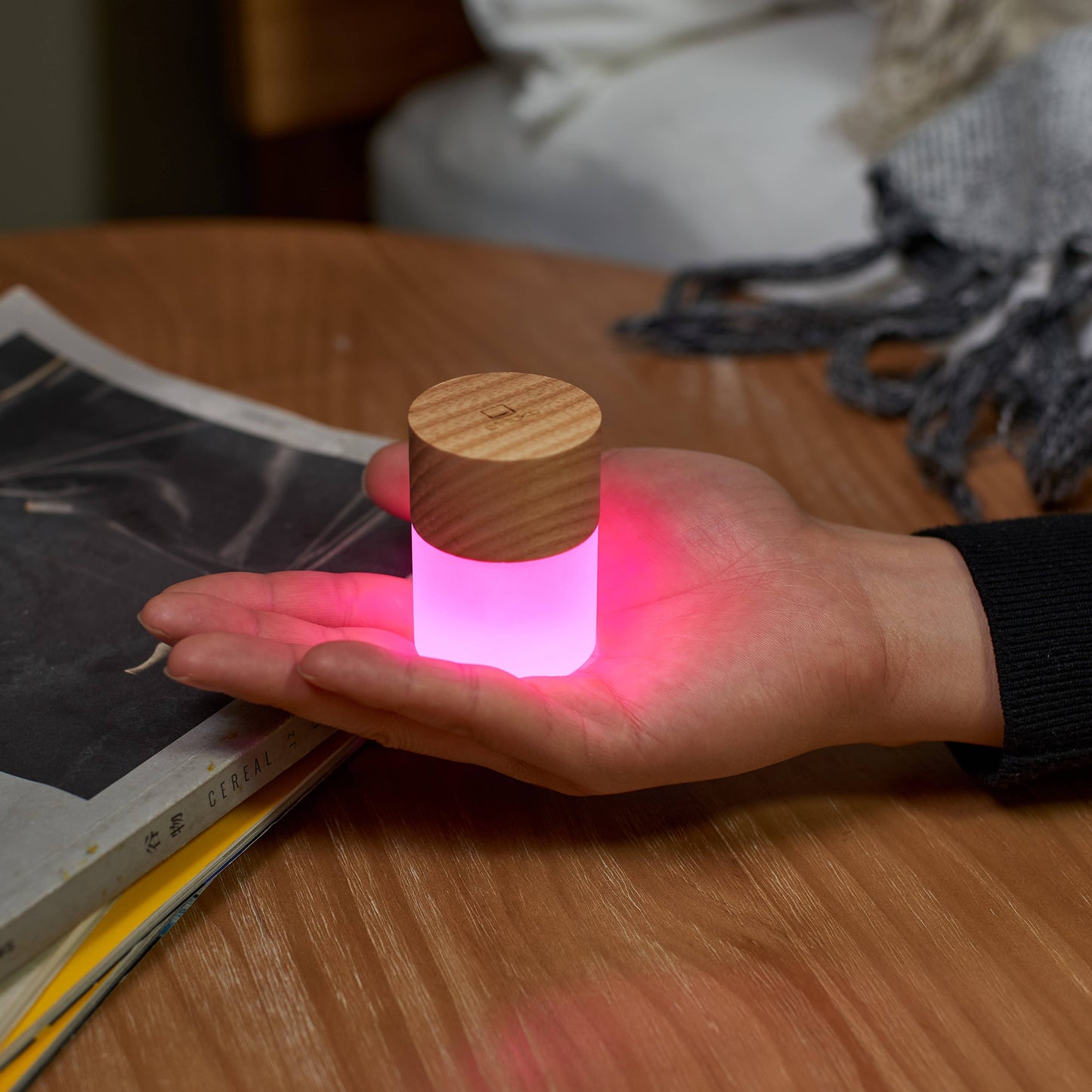 Gingko Design | Mini Lemelia Night Light | White Ash