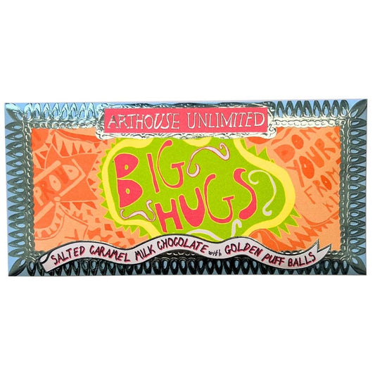 Arthouse Unlimited | Joy Sized: Big Hugs, Salted Caramel Milk Chocolate with Golden Puff Balls