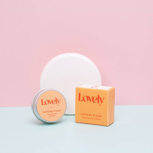 Lovely Skincare  Lip Balm | Caffeine Please - Caramel Latte