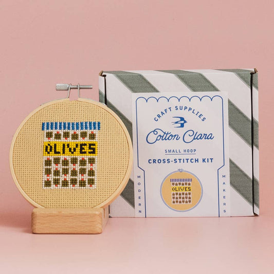 Cotton Clara | Olives | Cross Stitch Kit