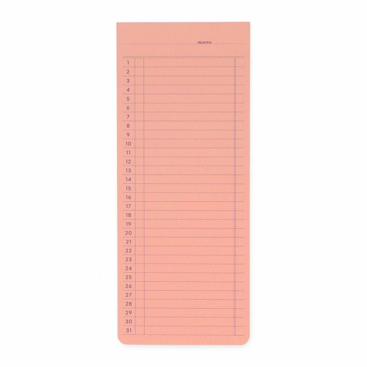 Penco | Sticky Memo Pad Monthly | Yellow