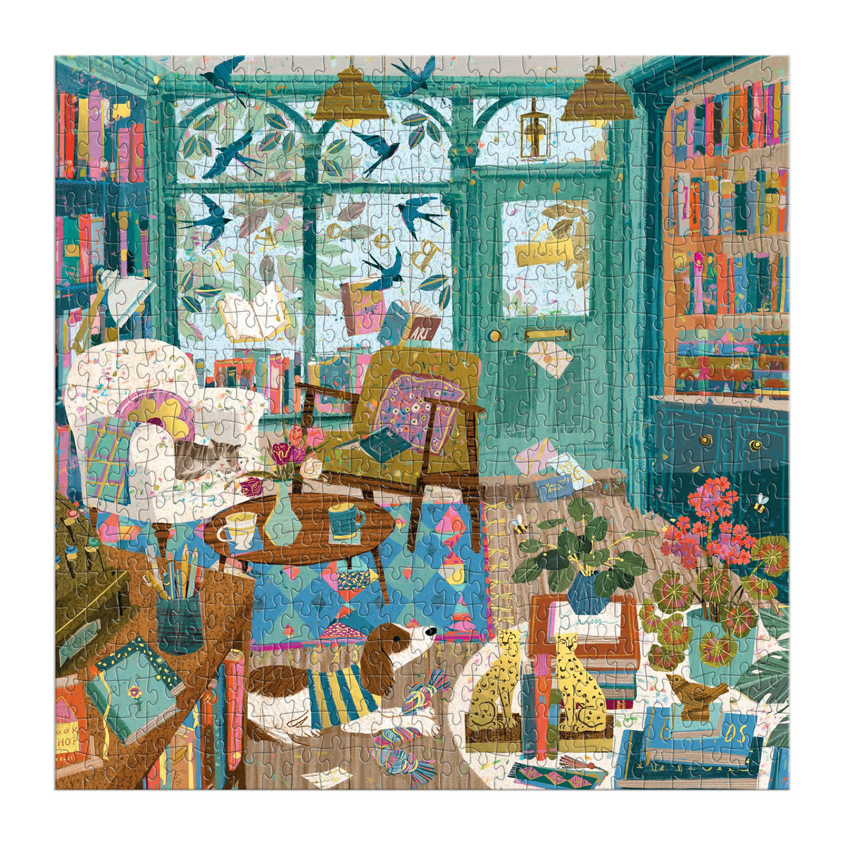 Jigsaw | 500 Piece Foil Puzzle | Bookshop Afternoon