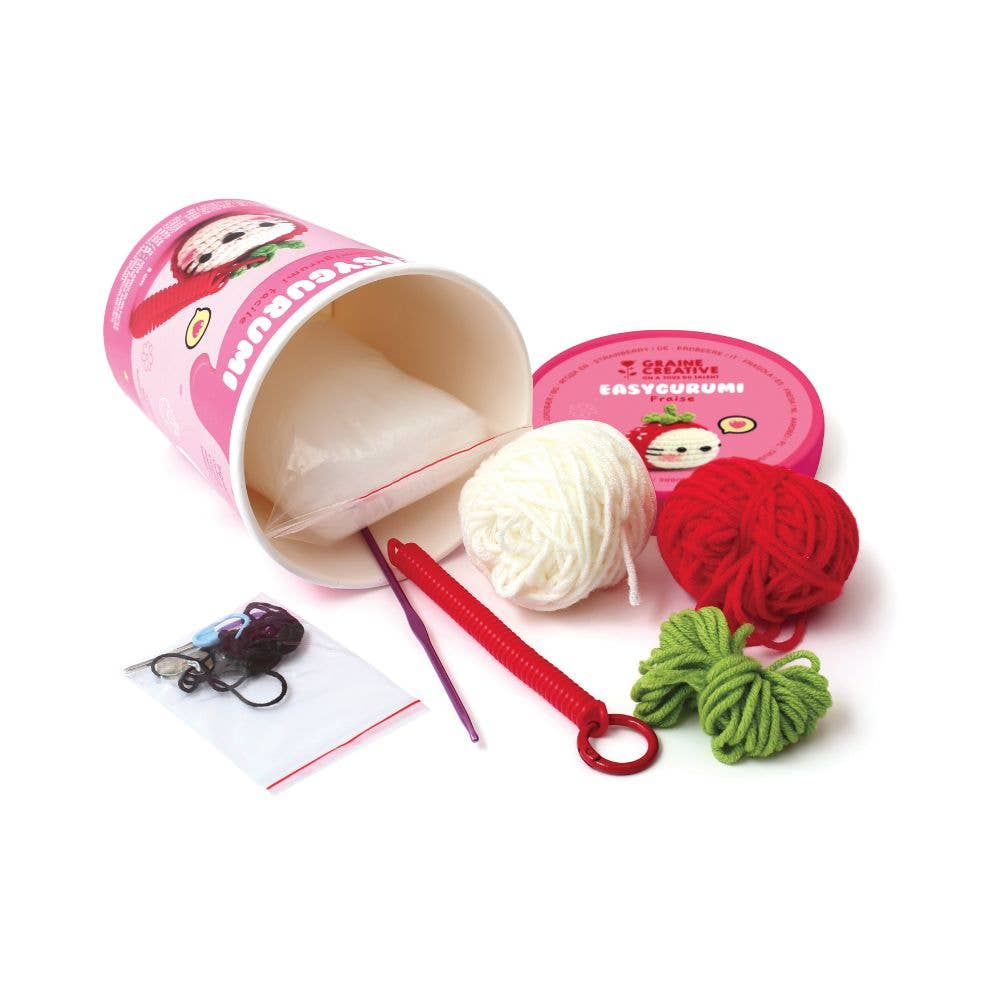 Graine Creative | Easygurumi Crochet Kit | Strawberry