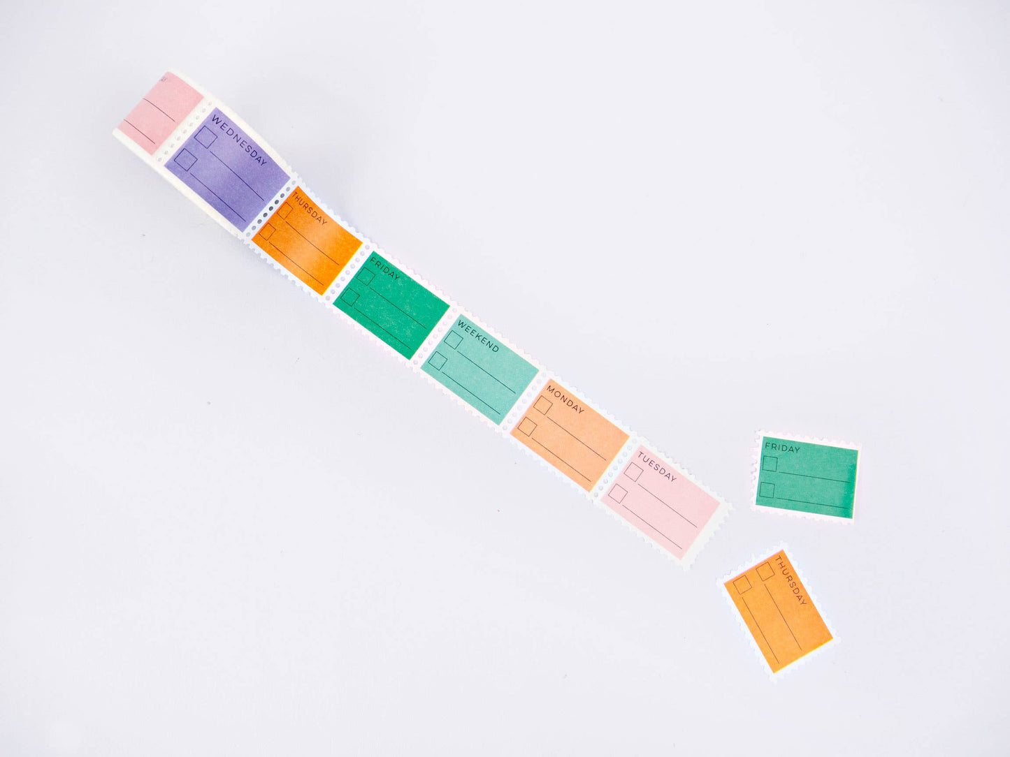 The Completist | Stamp Washi Tape | Pastel Days of the Week