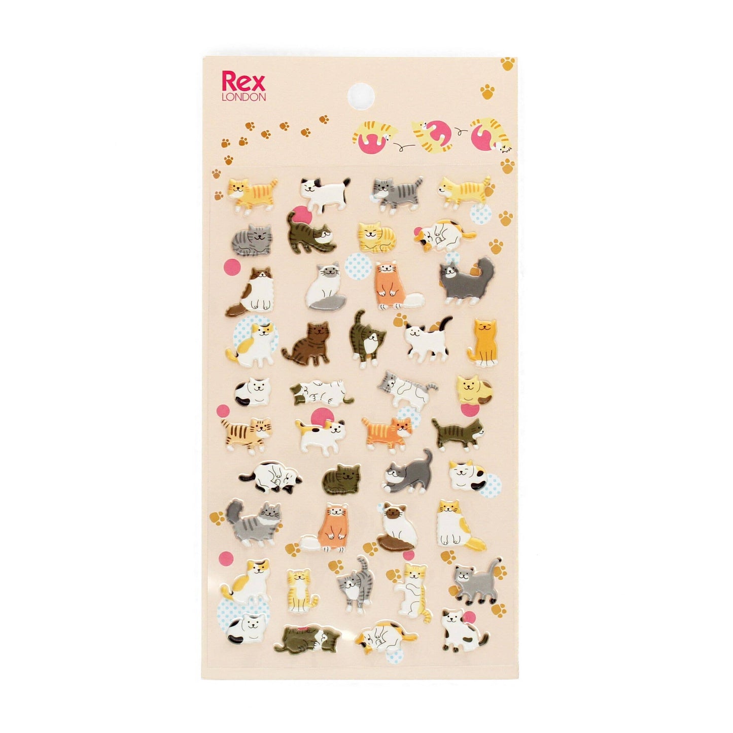 Rex | 3D Puffy Stickers | Cats