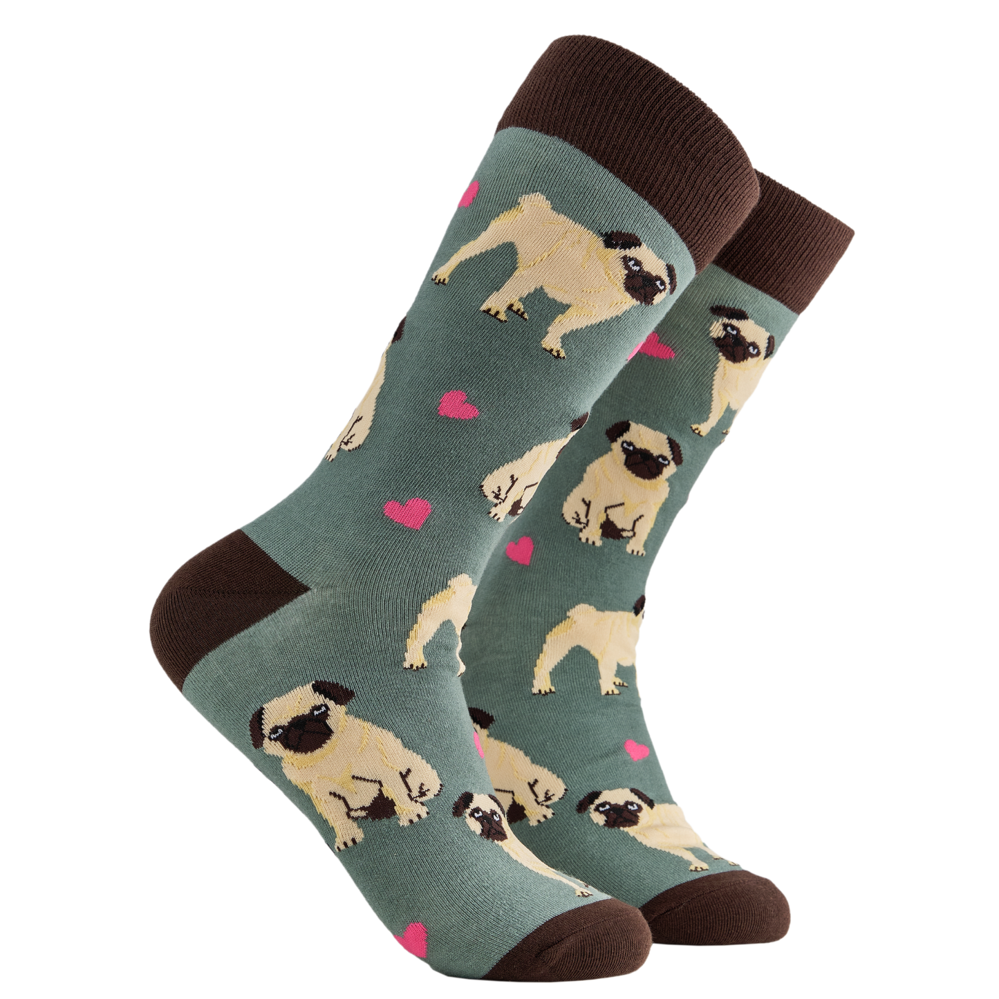 Socktopus | Pug Love Green | L UK 9-12