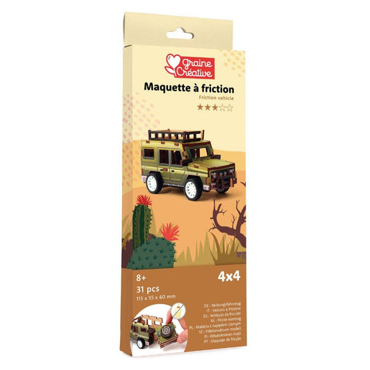 Graine Creative | Wooden 3D Model | Jeep