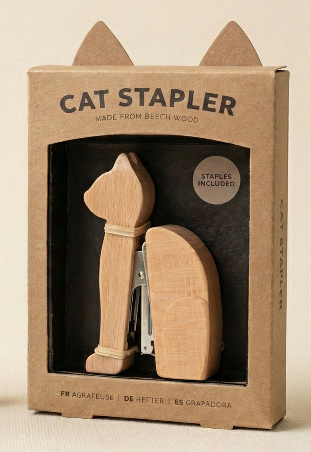 Pikkii | Wooden Cat Stapler