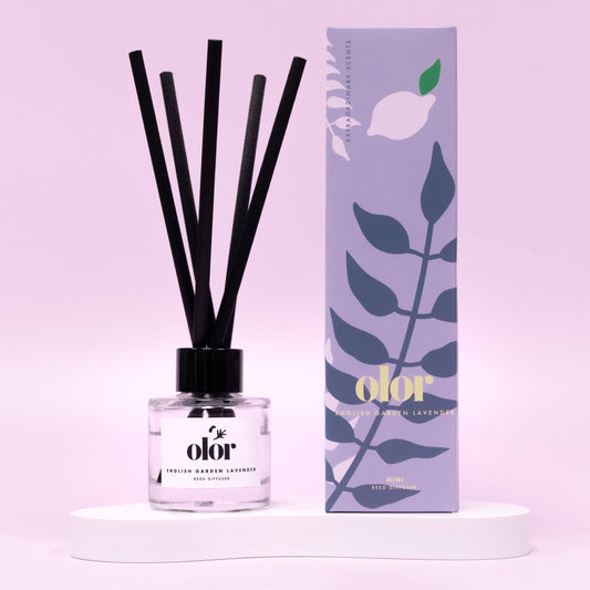 OLOR | Mini Reed Diffuser | English Garden Lavender