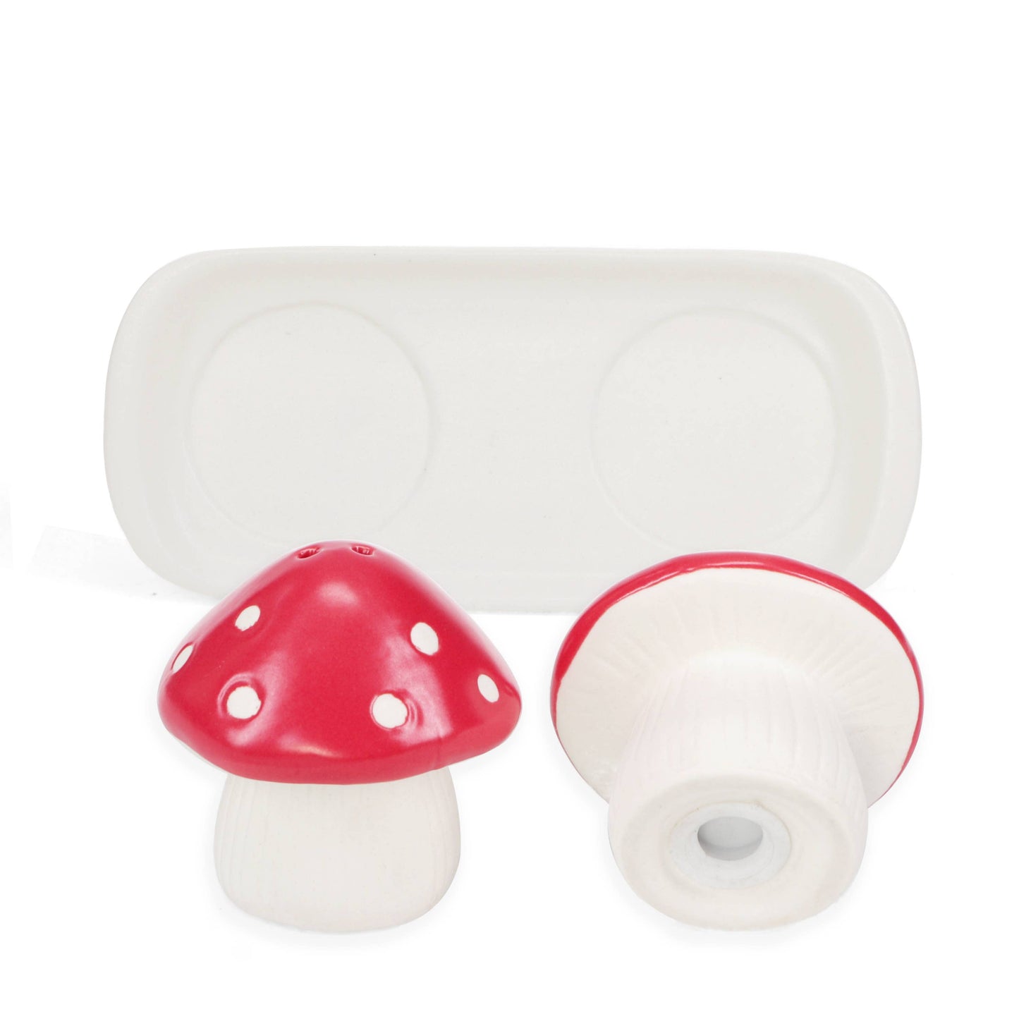 Rex | Ceramic salt and pepper shakers | Mushroom