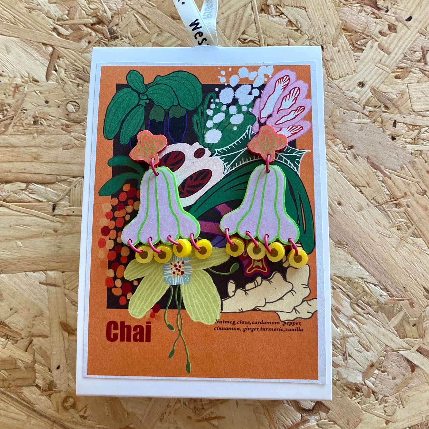 Westmount Art | Illustration Earrings | Chai