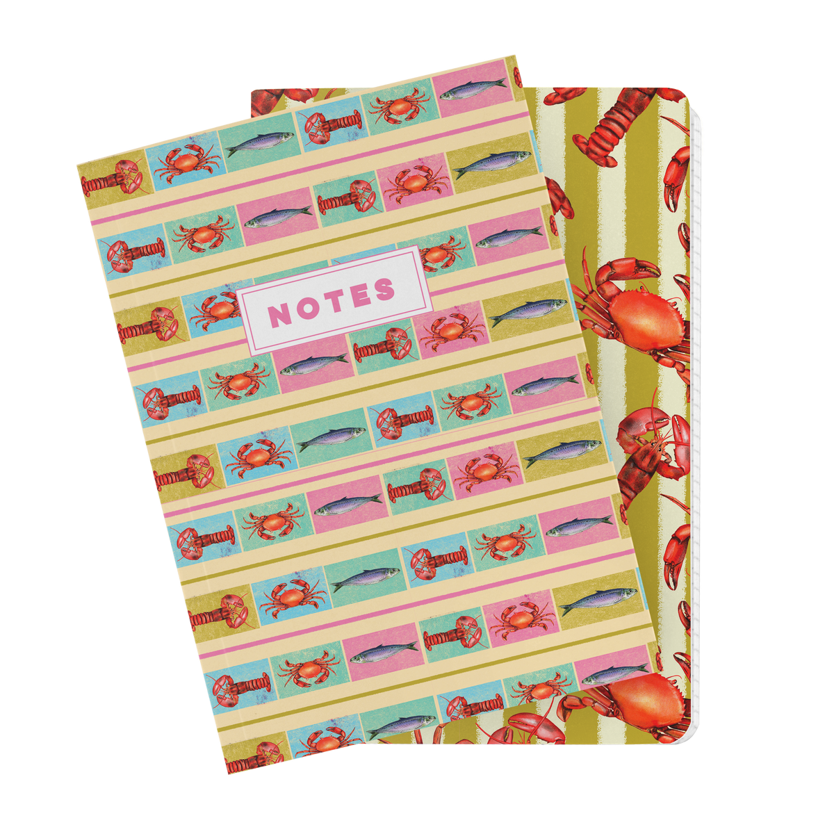 Fawn & Thistle | A5 Lined Notebook | Tutti Frutti Sardine