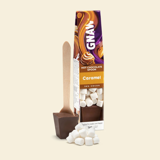 GNAW | Hot Chocolate Spoon With Marshmallows | Caramel