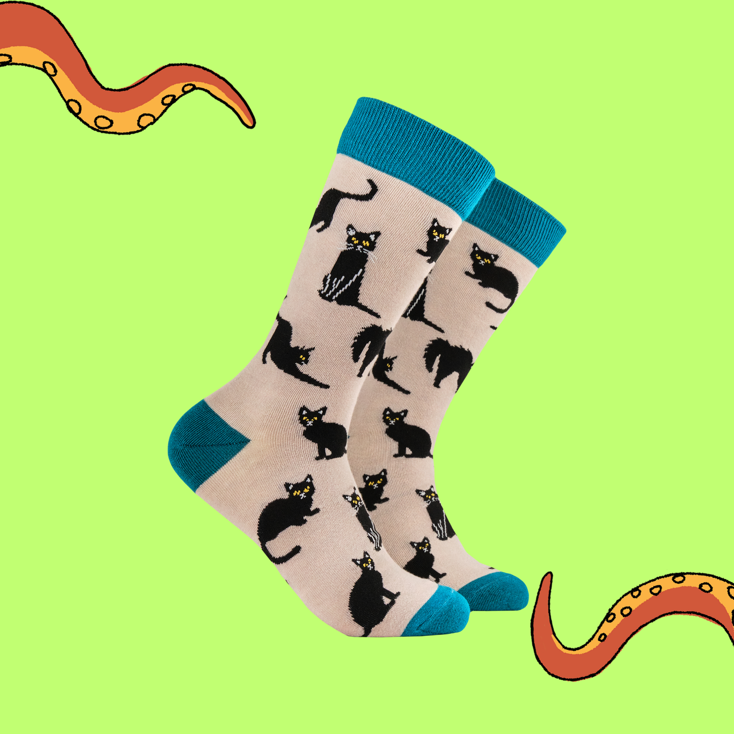 Socktopus | Bamboo Socks | Black Cats | S UK 4-8