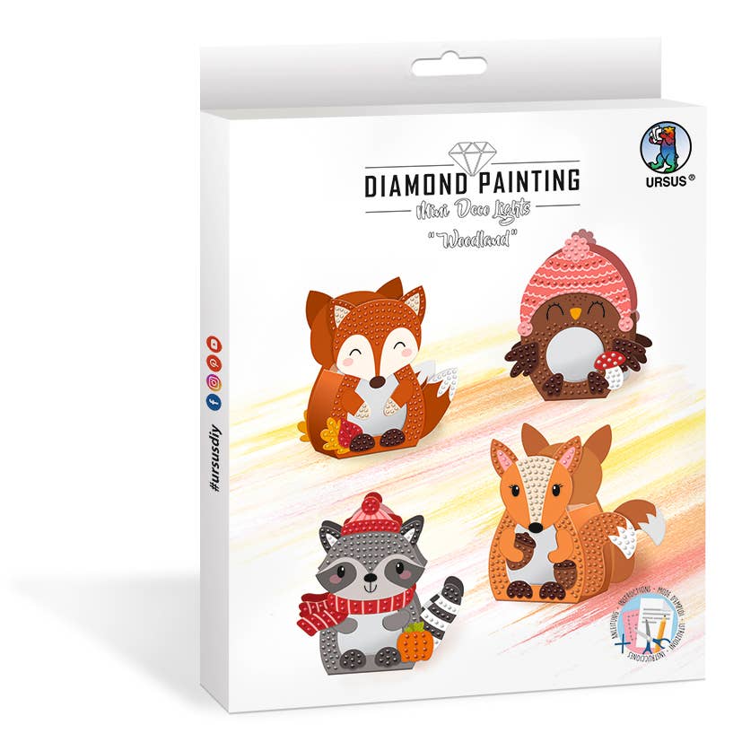 Diamond Painting | Mini Deco Lights | Woodland