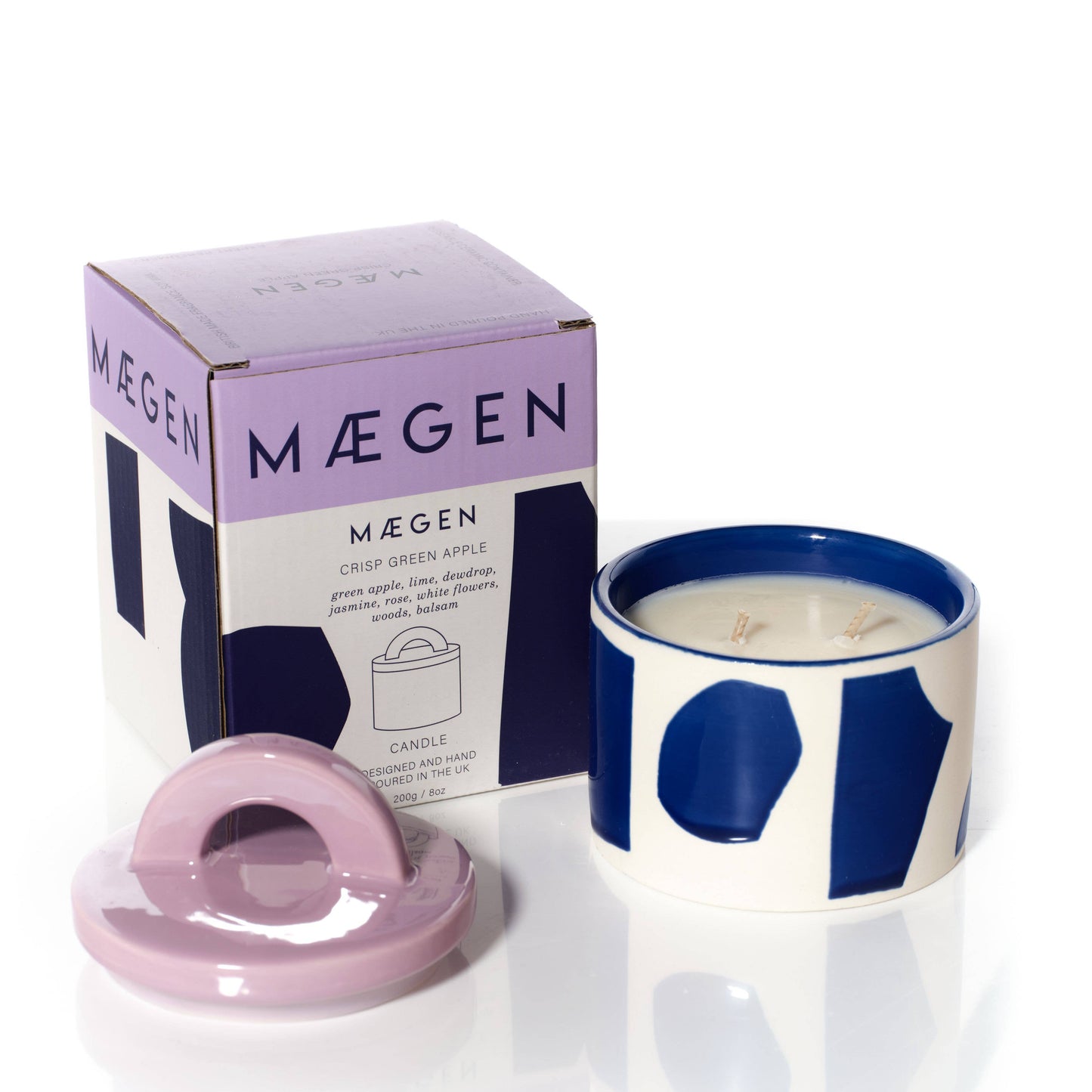 MÆGEN | Pablo Pots Candle | Crisp Green Apple