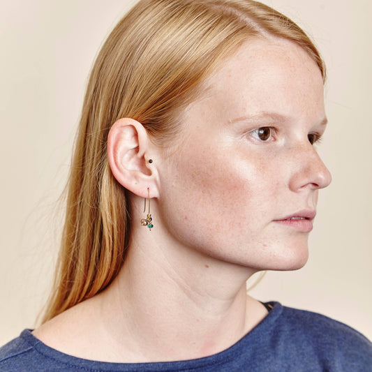 Just Trade | Temple Bead Sea Earrings
