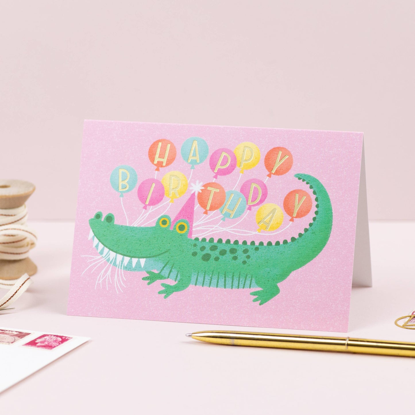 Greetings Card | Birthday Alligator