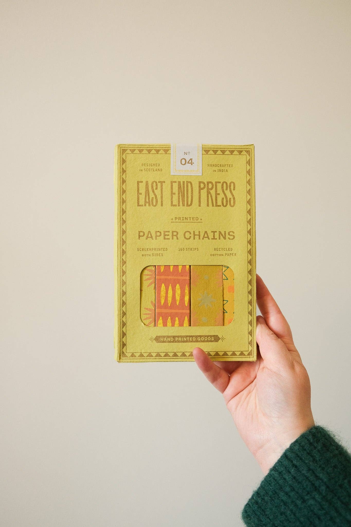 East End Press | Paper Chain Kit | Yellow & Green