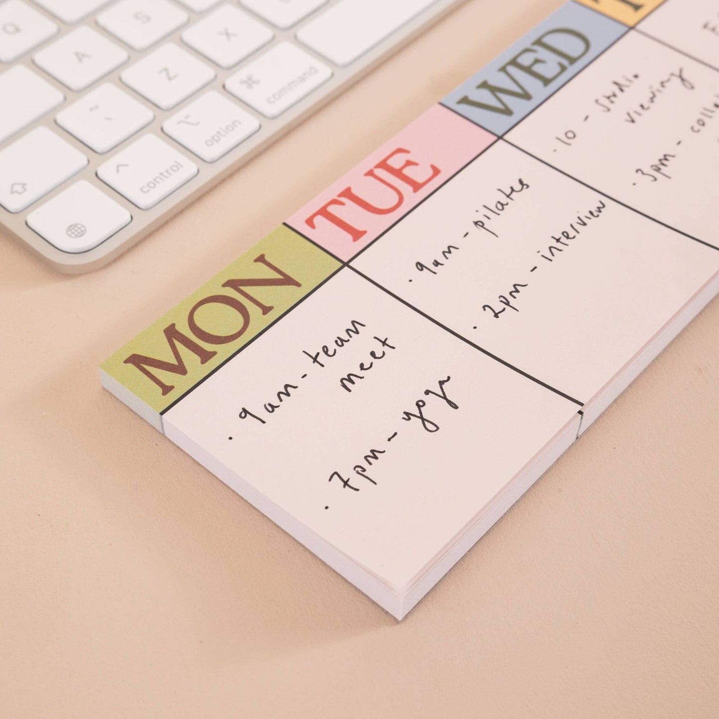 Good Tuesday | Keyboard Weekly Planner Pad | Scandi