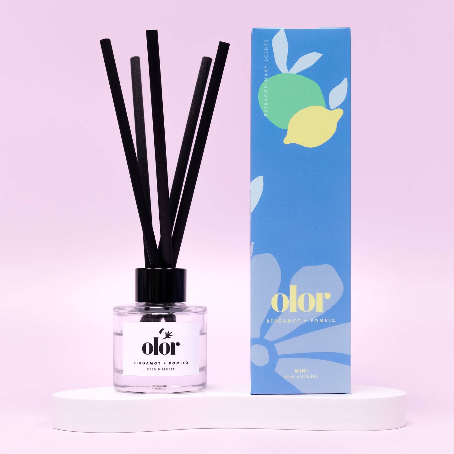 OLOR | Mini Reed Diffuser | Bergamot + Pomelo