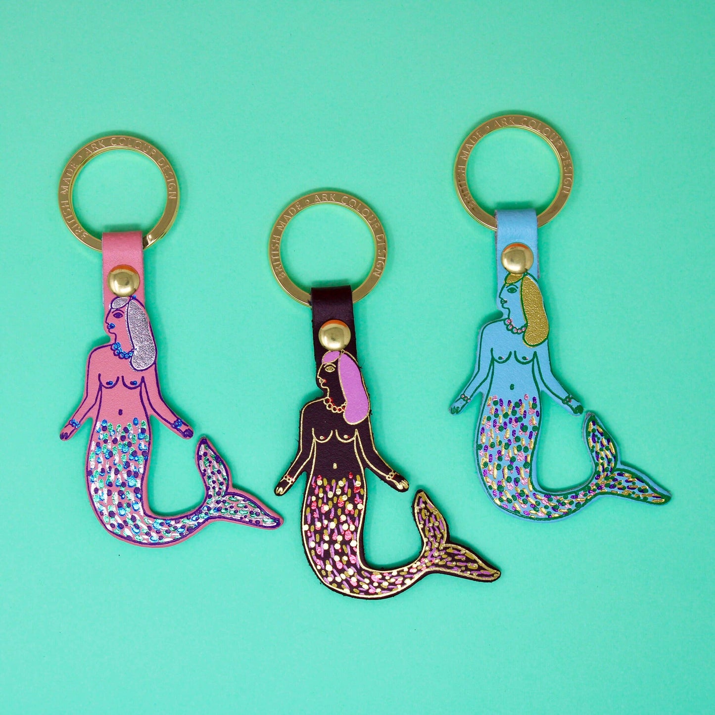 Ark | Mermaid Key Fob | Oxblood