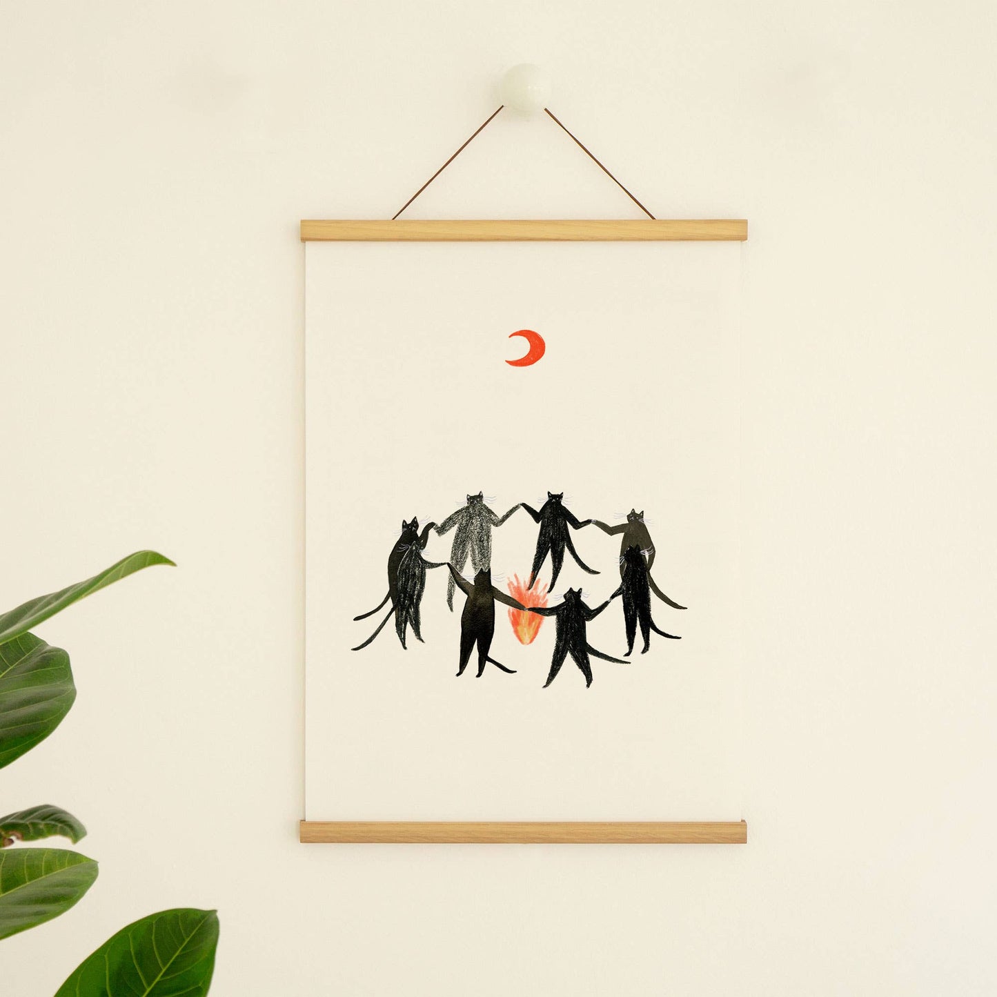 Little Black Cat | A4 Print | Mystic Cats