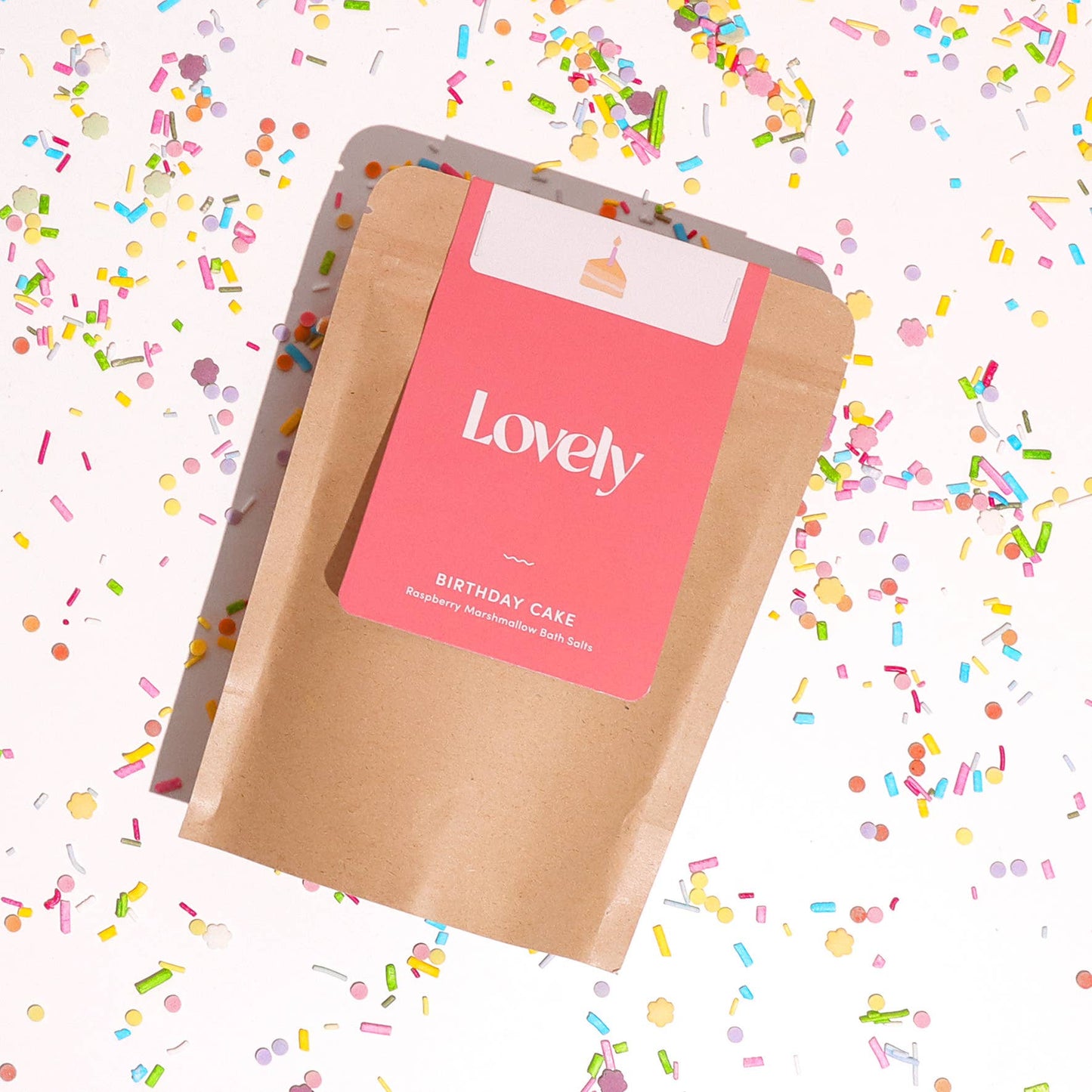 Lovely Skincare | Bath Salts | Birthday Cake - Raspberry Marshmallow