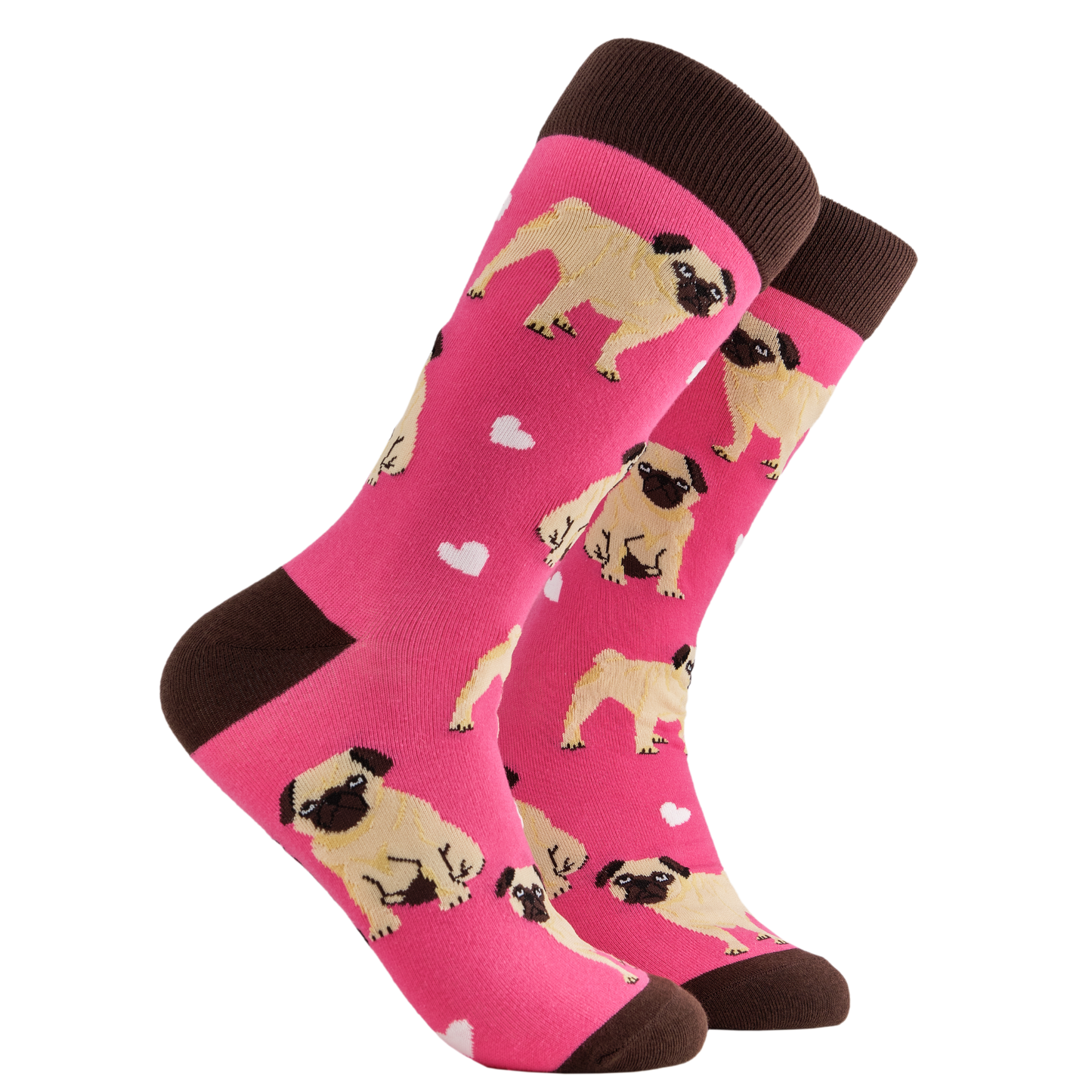 Socktopus | Pug Love Pink | S UK 4-8
