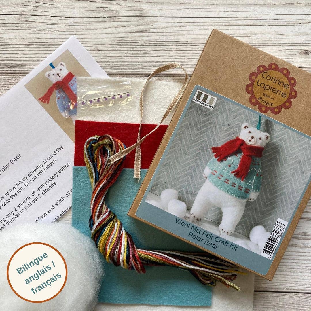 Corinne Lapierre | Polar Bear Felt Craft Mini Kit
