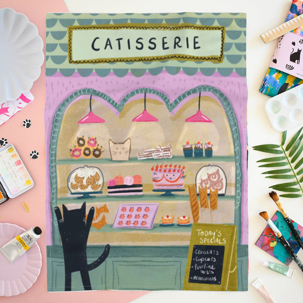 Niaski | Tea Towel | Street Cats | Catisserie