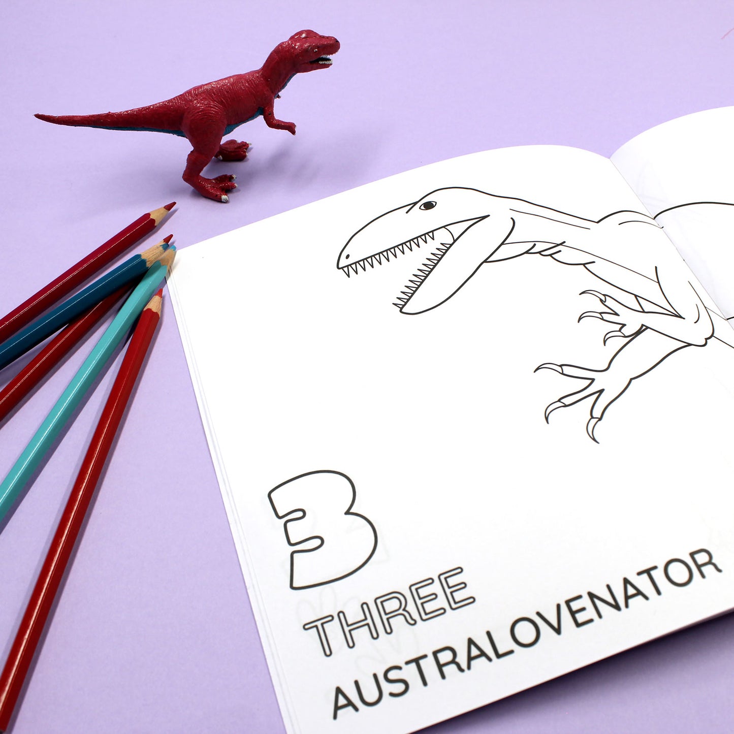 Dinosaurs Doing Stuff | Colouring Book | 1234